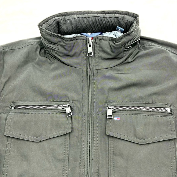 Tommy Hilfiger Men's Black Bomber Jacket, Water and Wind Resistant, Size M - Picture 8 of 14